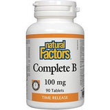 Natural Factors Complete B 100mg Time Release 90t - Nature's Source Inc