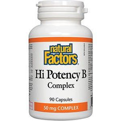 Natural Factors Hi Potency B 50 mg Complex 90c
