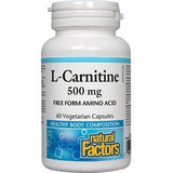 Natural Factors L-Carnitine 500mg 60c