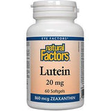 Natural Factors Lutein 20 mg 60sg - Nature's Source Inc