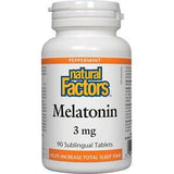Natural Factors Melatonin 3 mg Peppermint 90st - Nature's Source Inc
