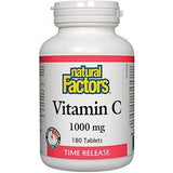Natural Factors Vitamin C 1000mg Time Release 180t - Nature's Source Inc