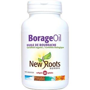 New Roots Borage Oil Certified Organic 60Sg