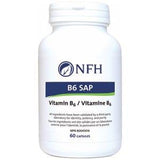 NFH B6 SAP 60 Capsules - Vitamin B6 Helps in Tissue Formation and Normal Growth, Supports Body to Metabolize Carbohydrates, Fats and Proteins - Nature's Source Inc