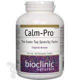 Bioclinic Naturals Calm - Pro 100mg 90 Chewable Tablets - Support Quality Of Sleep And Relaxation Without Drowsiness, L - Theanine Helps Support Alpha Brain Waves That Support Learning Performance And Concentration - Nature's Source Inc