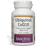 Bioclinic Naturals Ubiquinol CoQ10, 100mg 60 Softgels - Increases Plasma Levels of CoQ10, Supports Antioxidant, Cardiovascular Disease, Boost Immune Function, Prevent Male Infertility - Nature's Source Inc