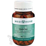 MediHerb Chaste Tree, 90 Tablets - Maintain Healthy Hormonal Balance & Menstrual Cycle, Support Progesterone Levels, Ease Premenstrual Syndrome - Nature's Source Inc