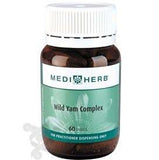 MediHerb Wild Yam Complex 60 Tablets - Help Relieve Menstrual Pain, Ease Nervous Tension, Relieve Premenstrual Symptoms of Temporary Mild Mood Swings - Nature's Source Inc