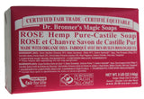 Dr. Bronner's Pure Castille Hemp Soap Rose 140g - Nature's Source Inc