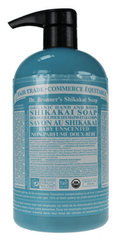 Dr. Bronner's Body Pure Castile Soap Unscented 710 ml