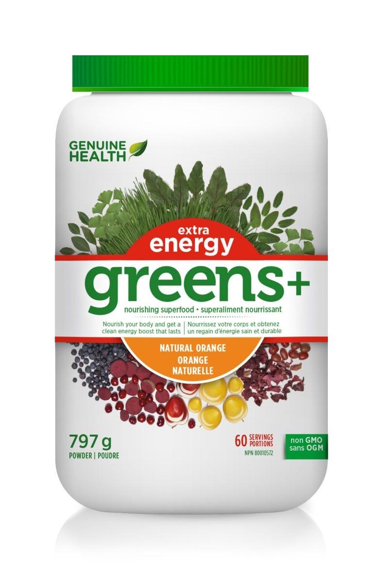 Genuine Health Greens+ Extra Energy Orange 797g