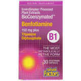 Natural Factors Biocoenzymated Benfotiamine B1 30c - Nature's Source Inc