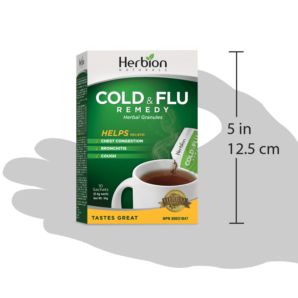 Herbion Cold & Flu Remedy 10 Sachets - Nature's Source