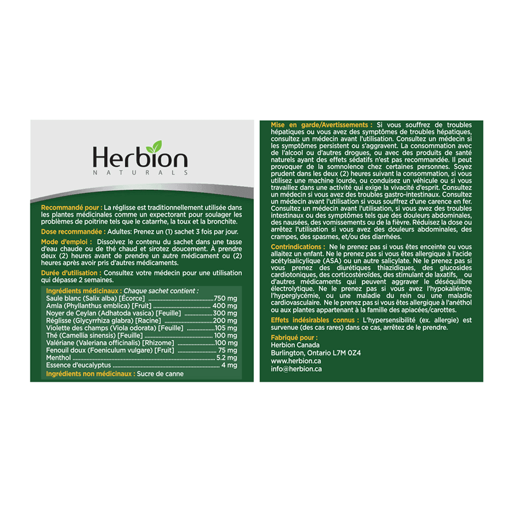 Herbion Cold & Flu Remedy 10 sachets