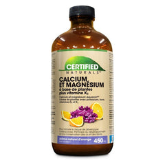 Buy Certified Naturals Calcium Magnesium Plus K2 Liquid with Aquamin, 450ml