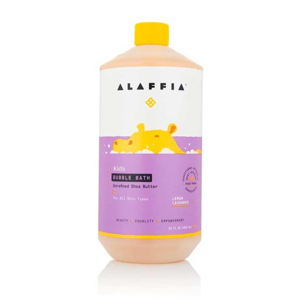 Alaffia Baby&Kids Shea Bubble Bath, Calming Lemon Lavender 950ml