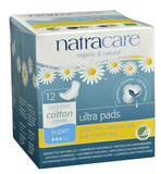 Natracare Ultra Pads W - Wings Super 12 count - Nature's Source Inc