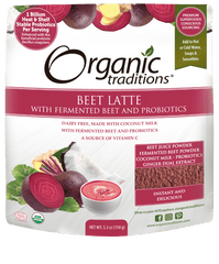 Organic Traditions Beet Latte with Fermented Beet and Probiotics - 150g