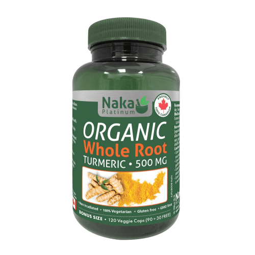 Naka Organic Whole Root Turmeric 120 ct