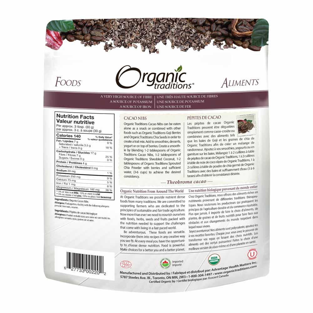 Organic Traditions Cacao Nibs 454g