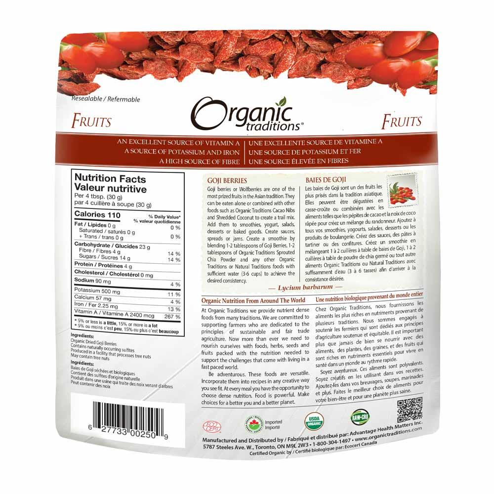 Organic Traditions Goji Berries 227g