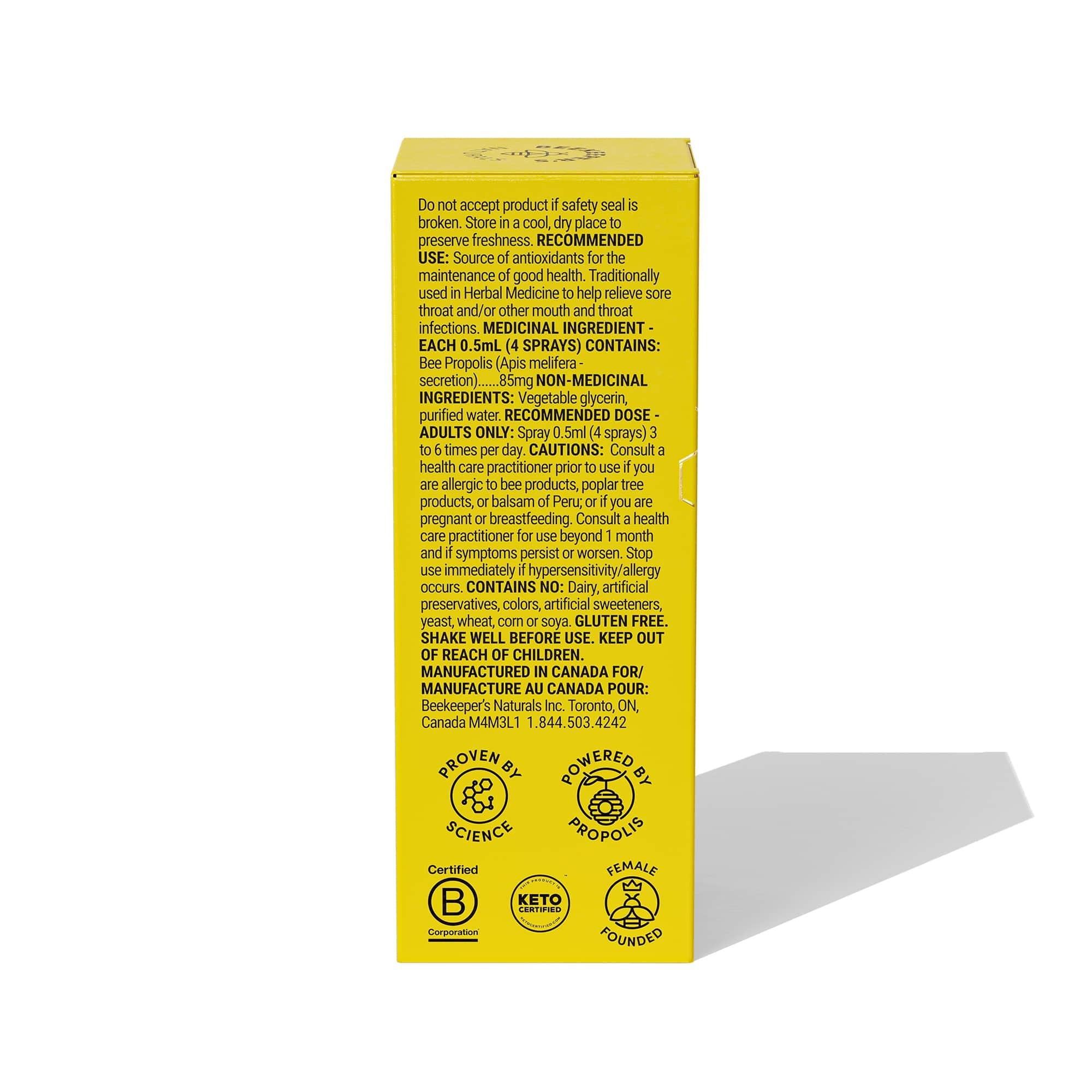 BeeKeepers Naturals - Bee Propolis Throat Spray for Kids - 30ml