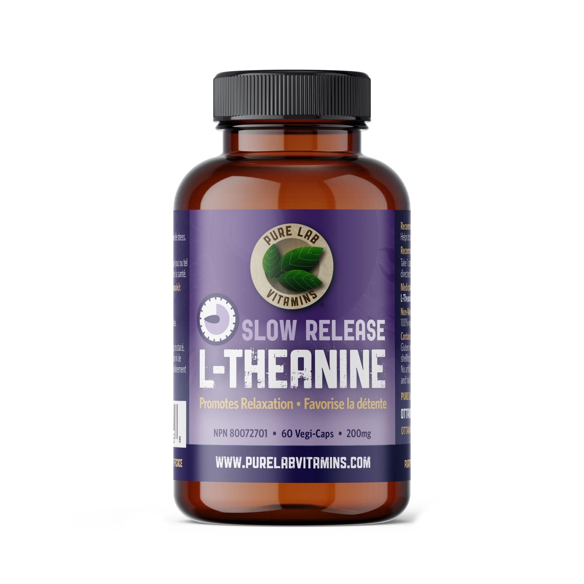 Pure Lab Vitamins L-Theanine SR 200mg 60 Vegi-Caps