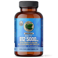 Pure Lab Bioactive B12 5000mcg Sublingual 60ct