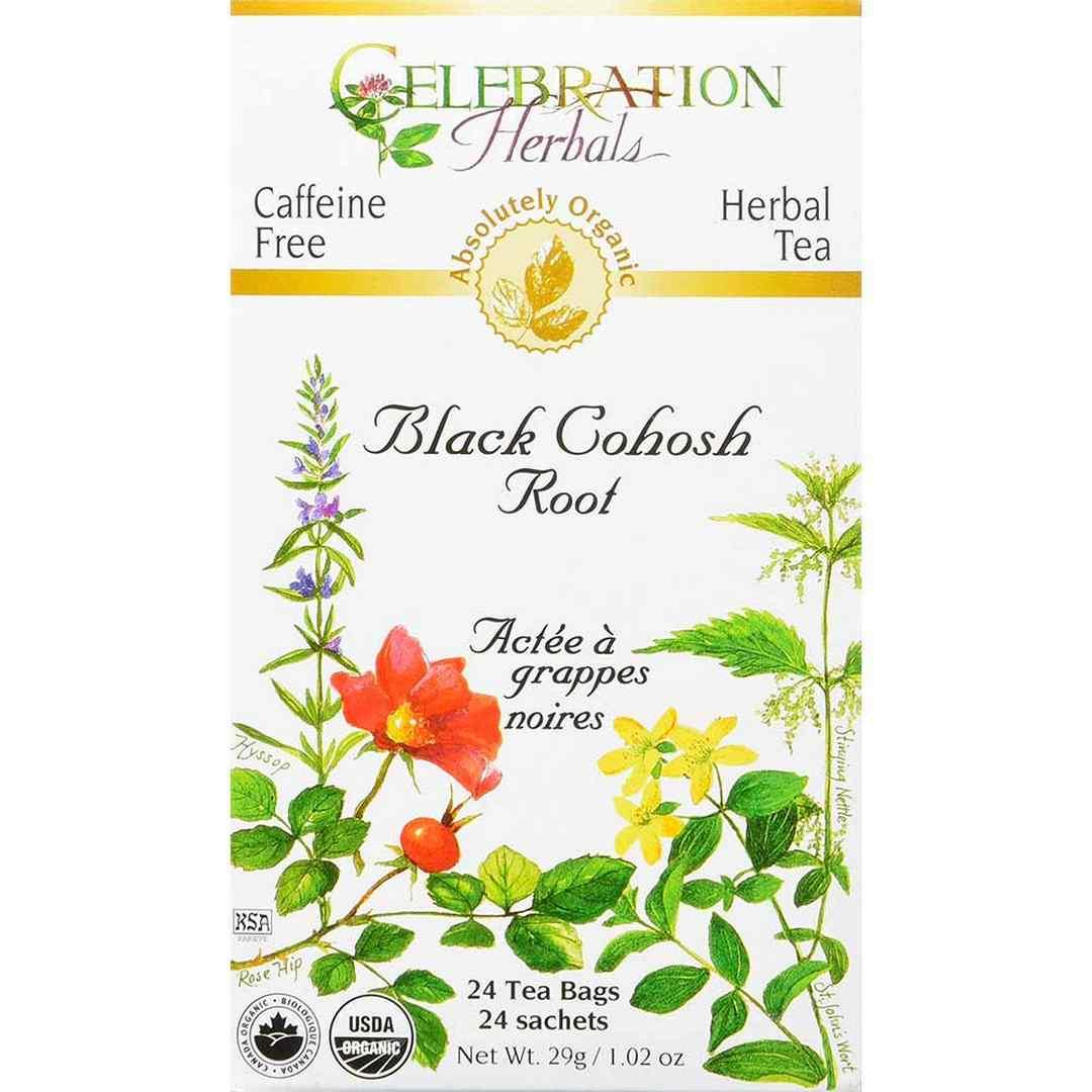 Celebration Herbals Organic Black Cohosh Root Herbal Tea - 24 Bags