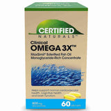 Certified Naturals Clinical Omega 3X (60 Gel Caps) - Nature's Source Inc
