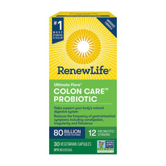 Renew Life Ultimate Flora Colon Care 80 Billion 30 Veg-Caps