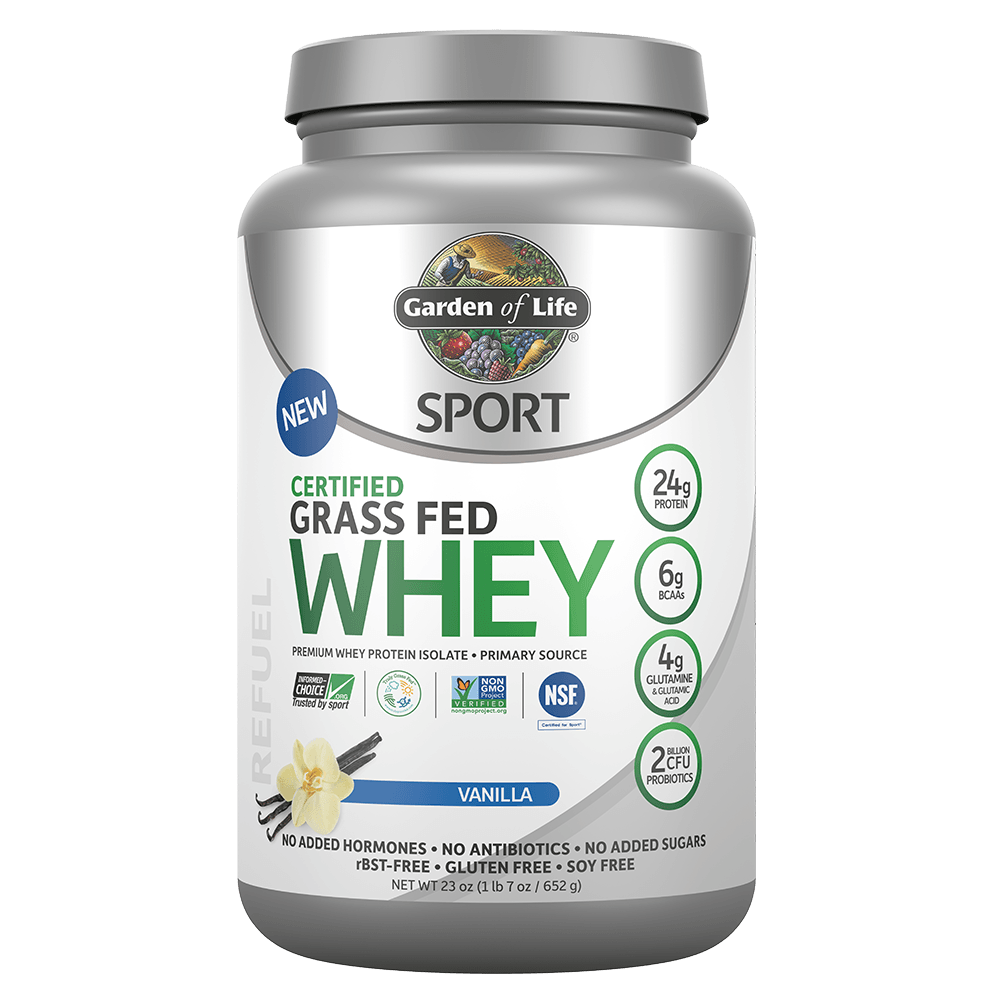 Garden of Life Sport Certified Grass Fed Whey - Vanilla 652g