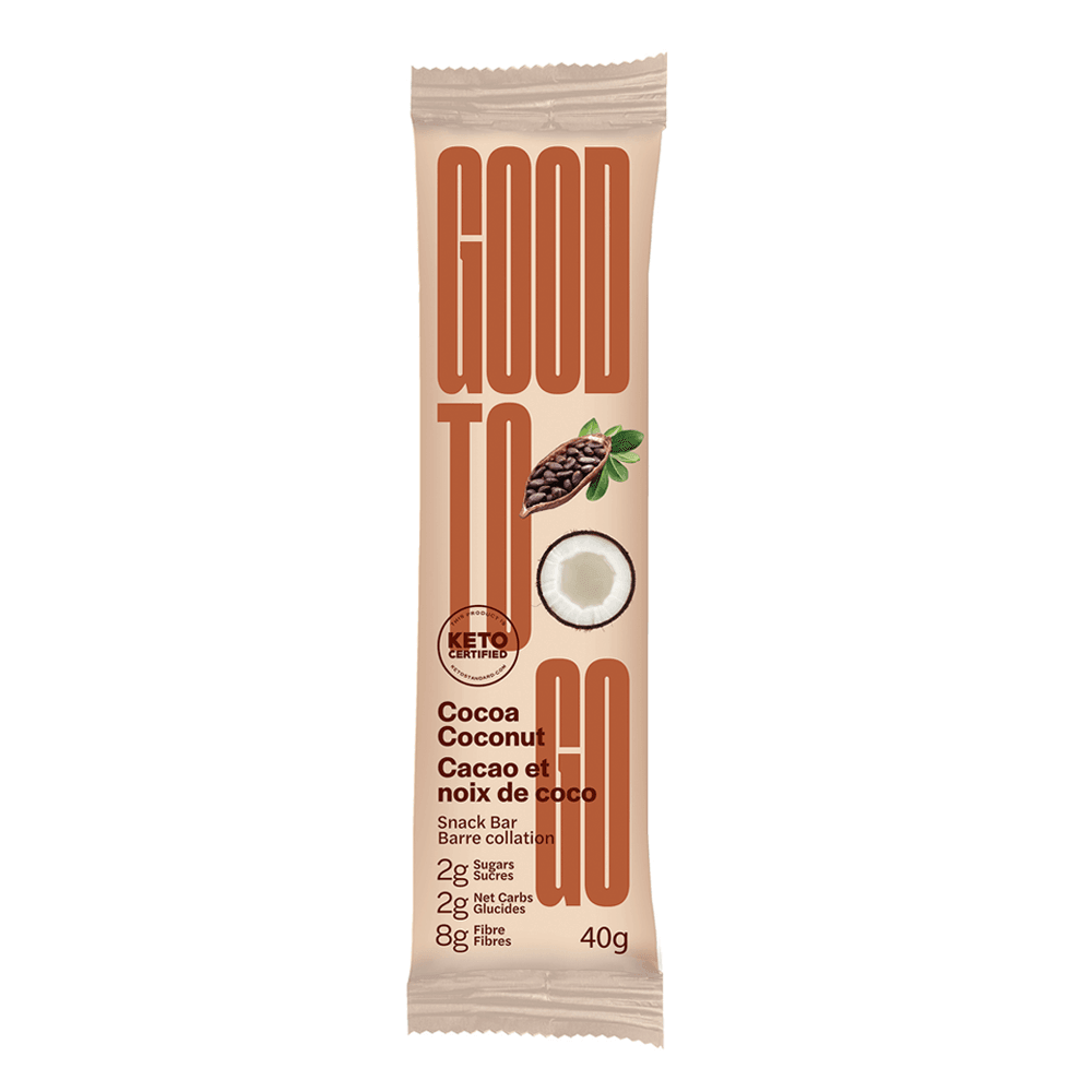 GOODTO GO Cocoa Coconut Keto Snack Bar, 40g