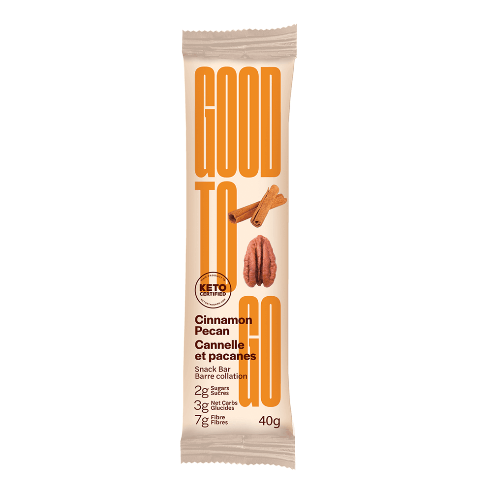 GOODTO GO Cinnamon Pecan Keto Snack Bar, 40g