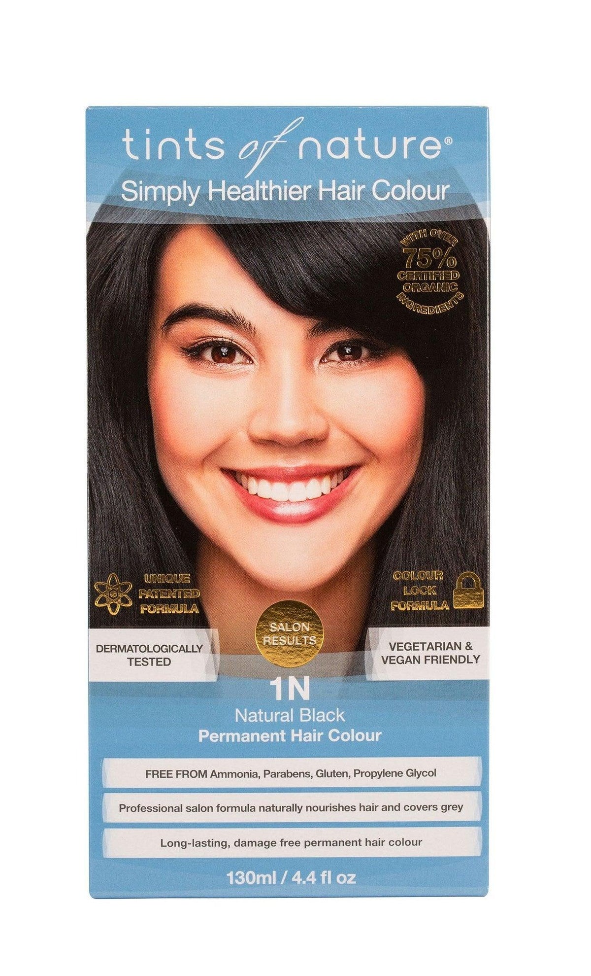 Tints of Nature 1N Natural Black Permanent Hair Color, 130ml Online