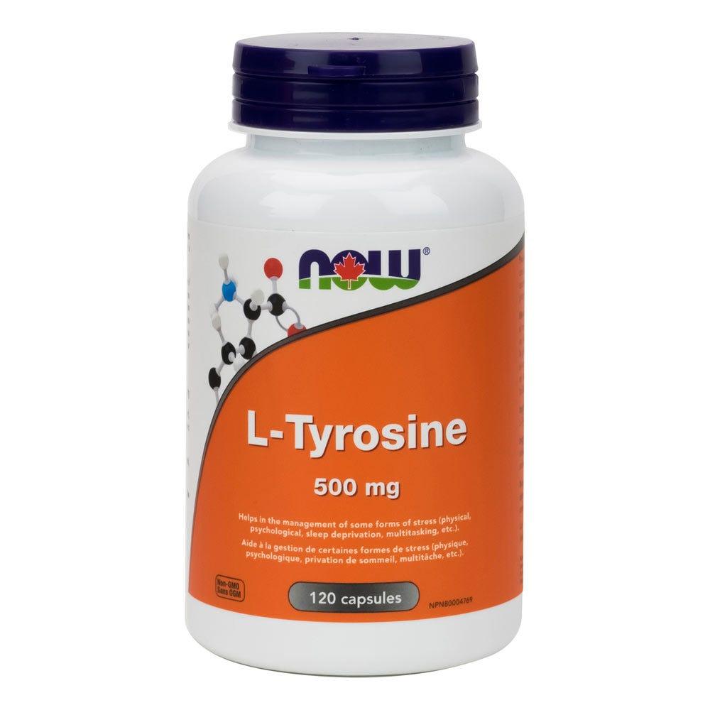 now L-Tyrosine 500mg - 120 Capsules