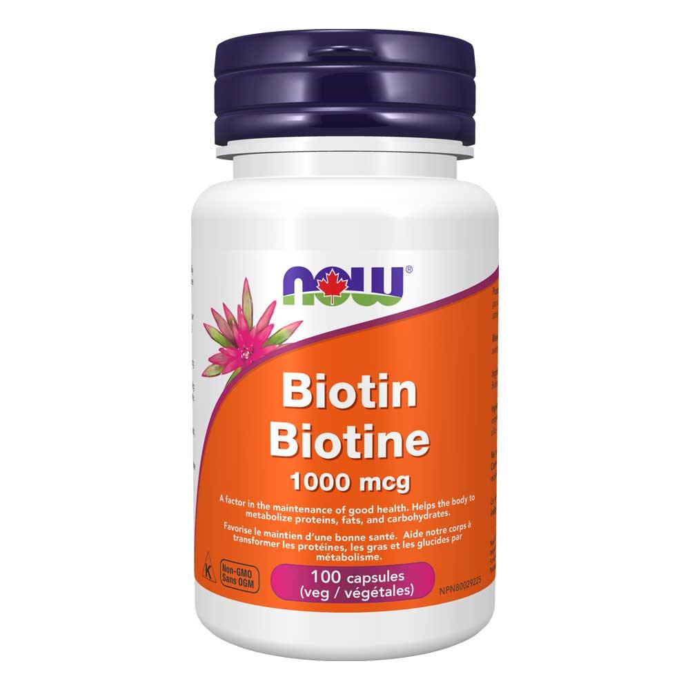 Now Biotin 1000 mcg 100 Veg Capsules