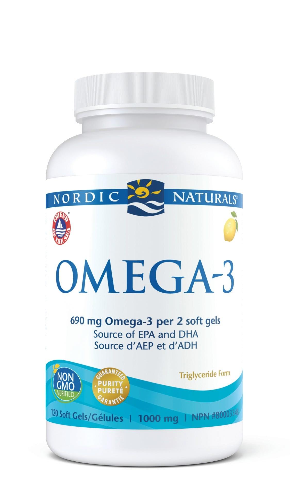 Nordic Naturals Lemon Omega-3 - 120 Softgels