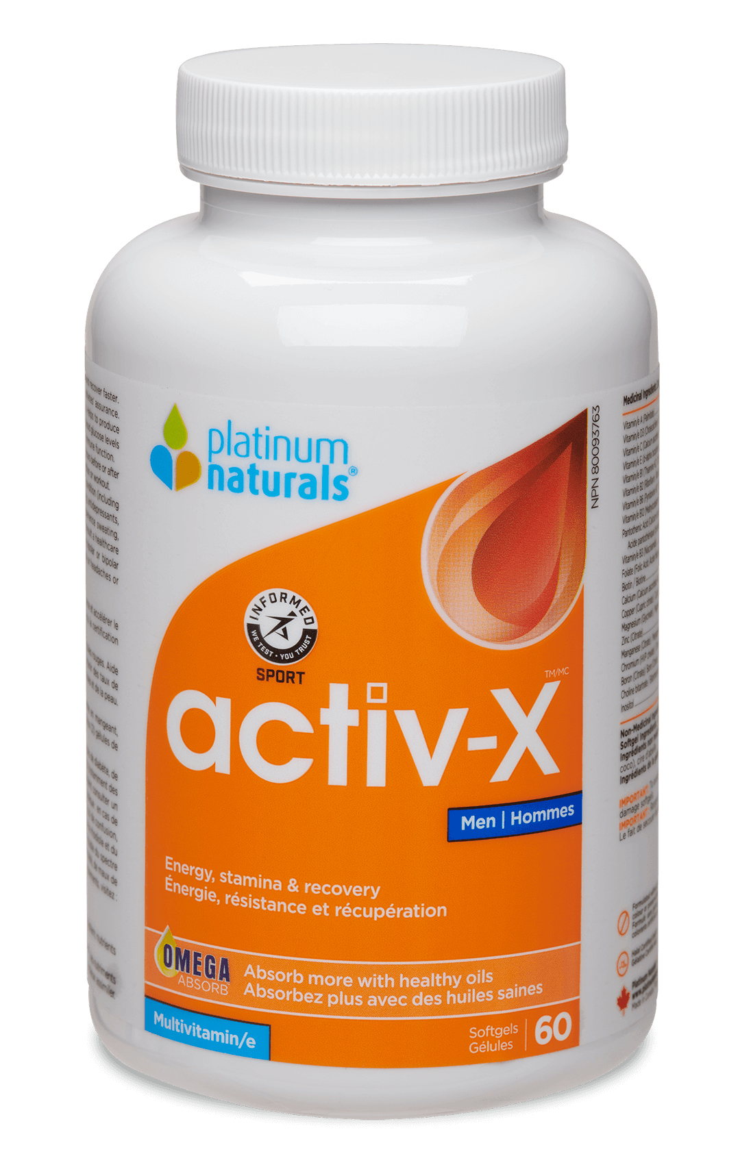 Platinum Activ-X Men 60sg