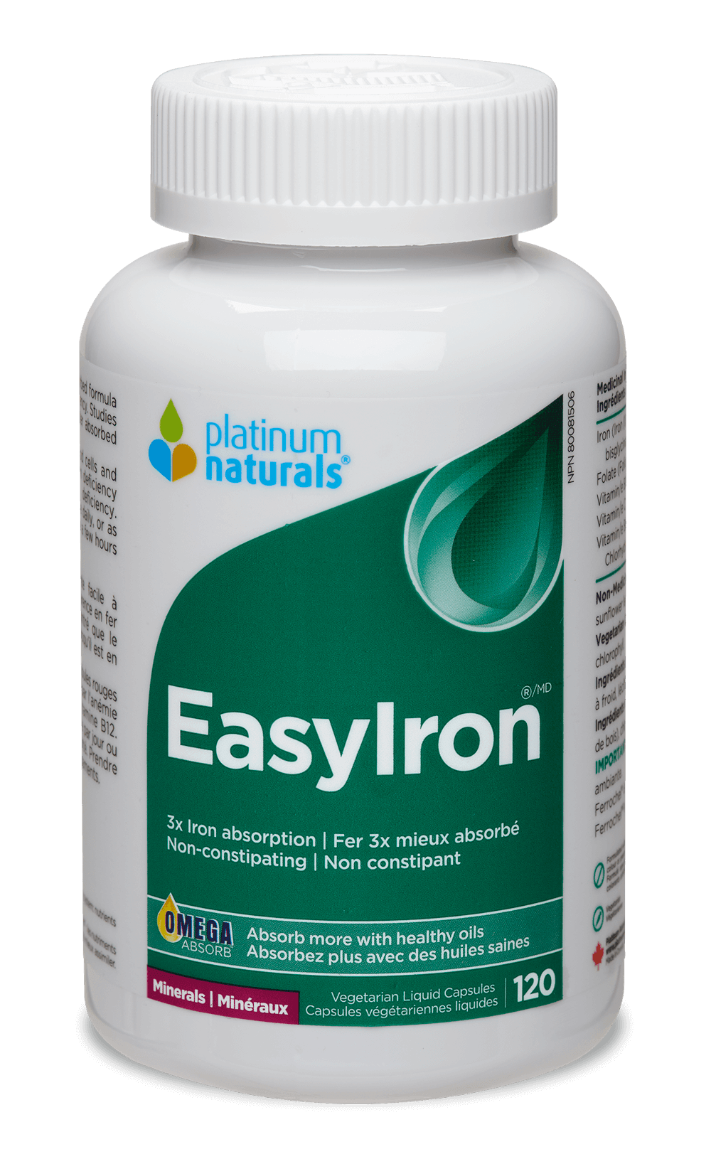 Platinum Naturals Easy Iron, 120 Veg Vaps Online