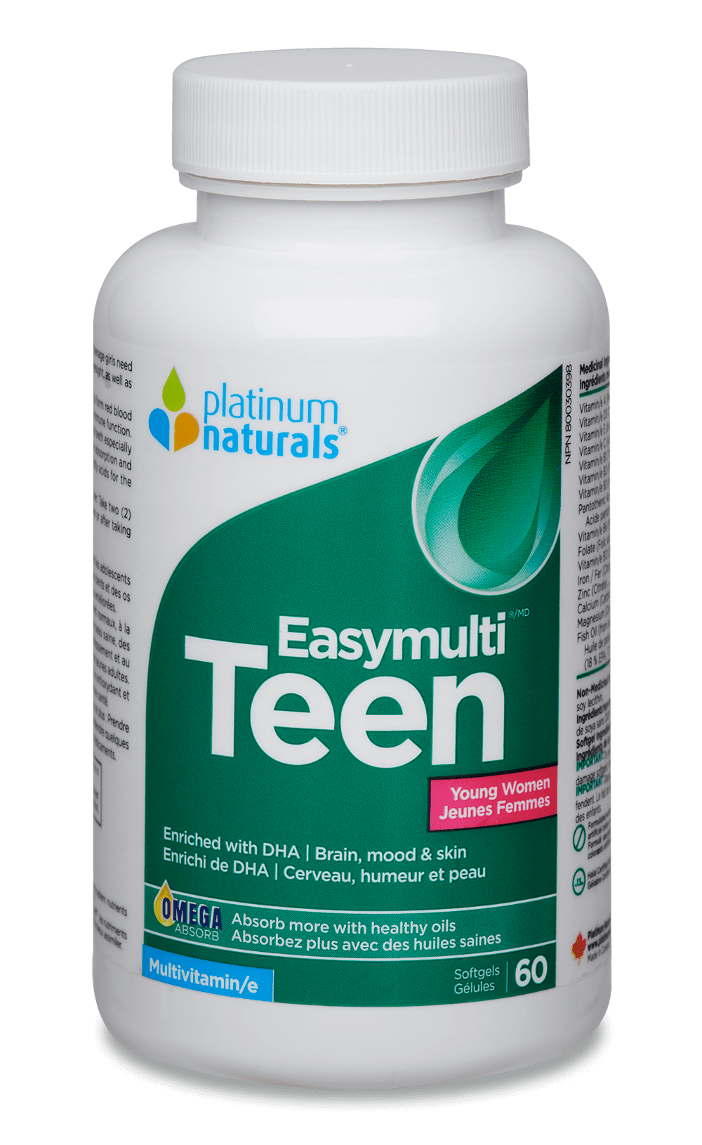 Platinum Naturals Easymulti Teen for Young Women 60 caps