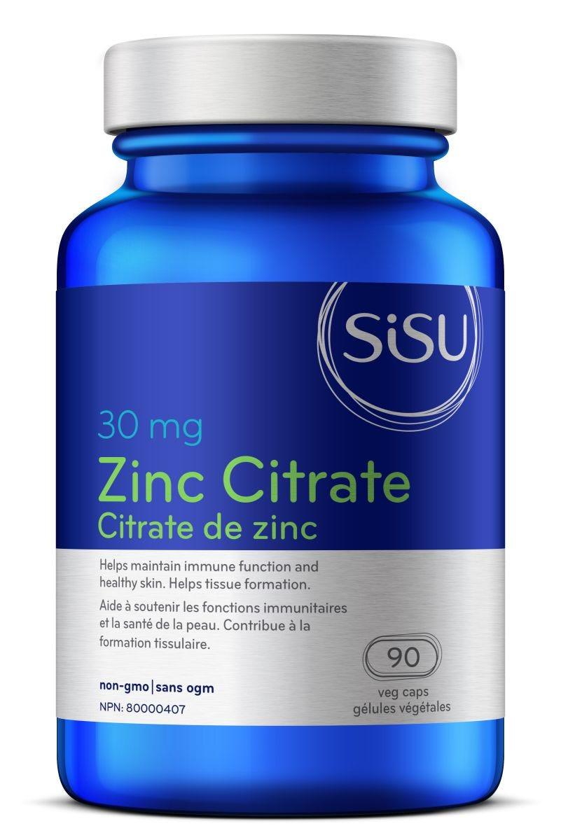 Sisu Zinc Citrate 30mg - 90 Capsules