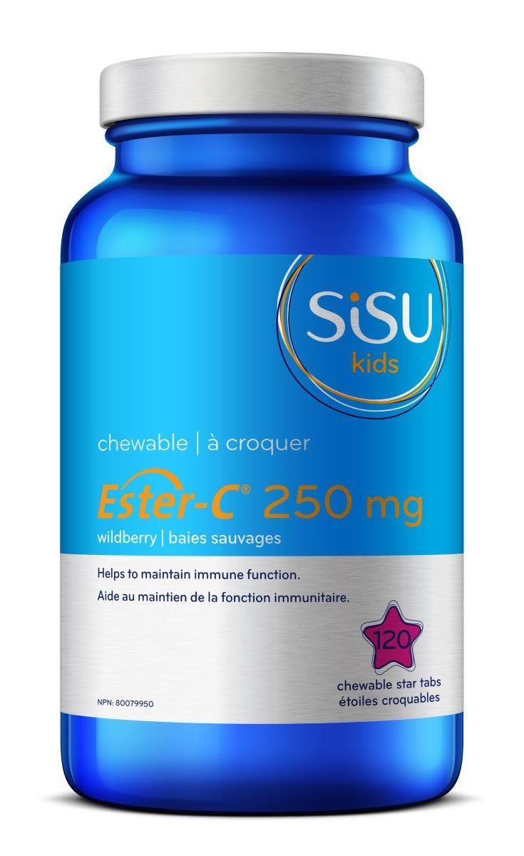 Sisu Wildberry Kids Ester-C 250mg - 120 Chewable Tablets