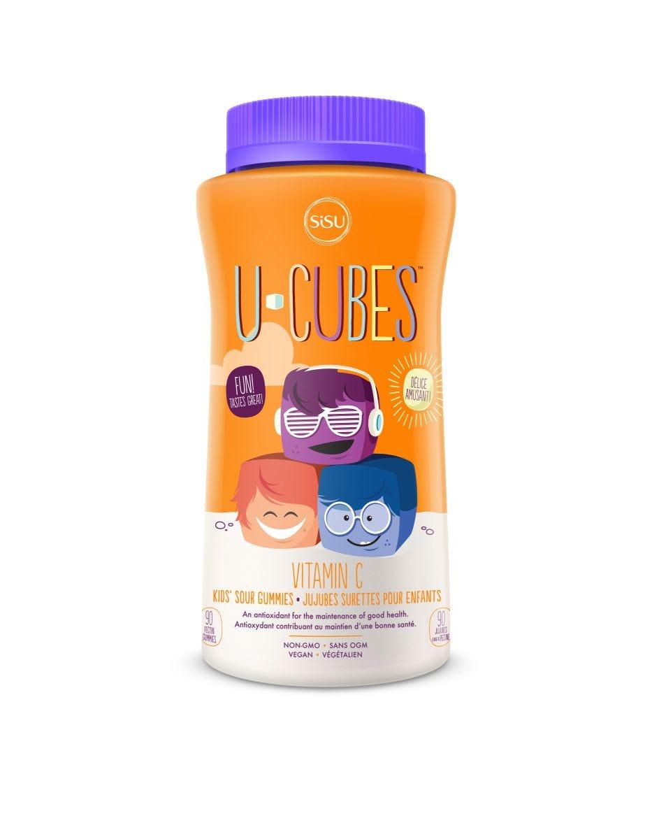 Sisu Kids Sour U-Cubes Vitamin C - 90 Pectin Gummies