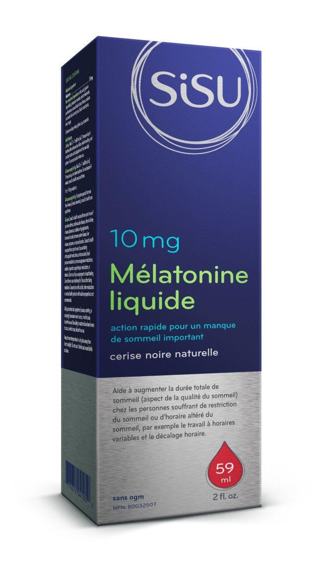 Additional Image of product label with text Sisu Melatonin 10mg 59ml