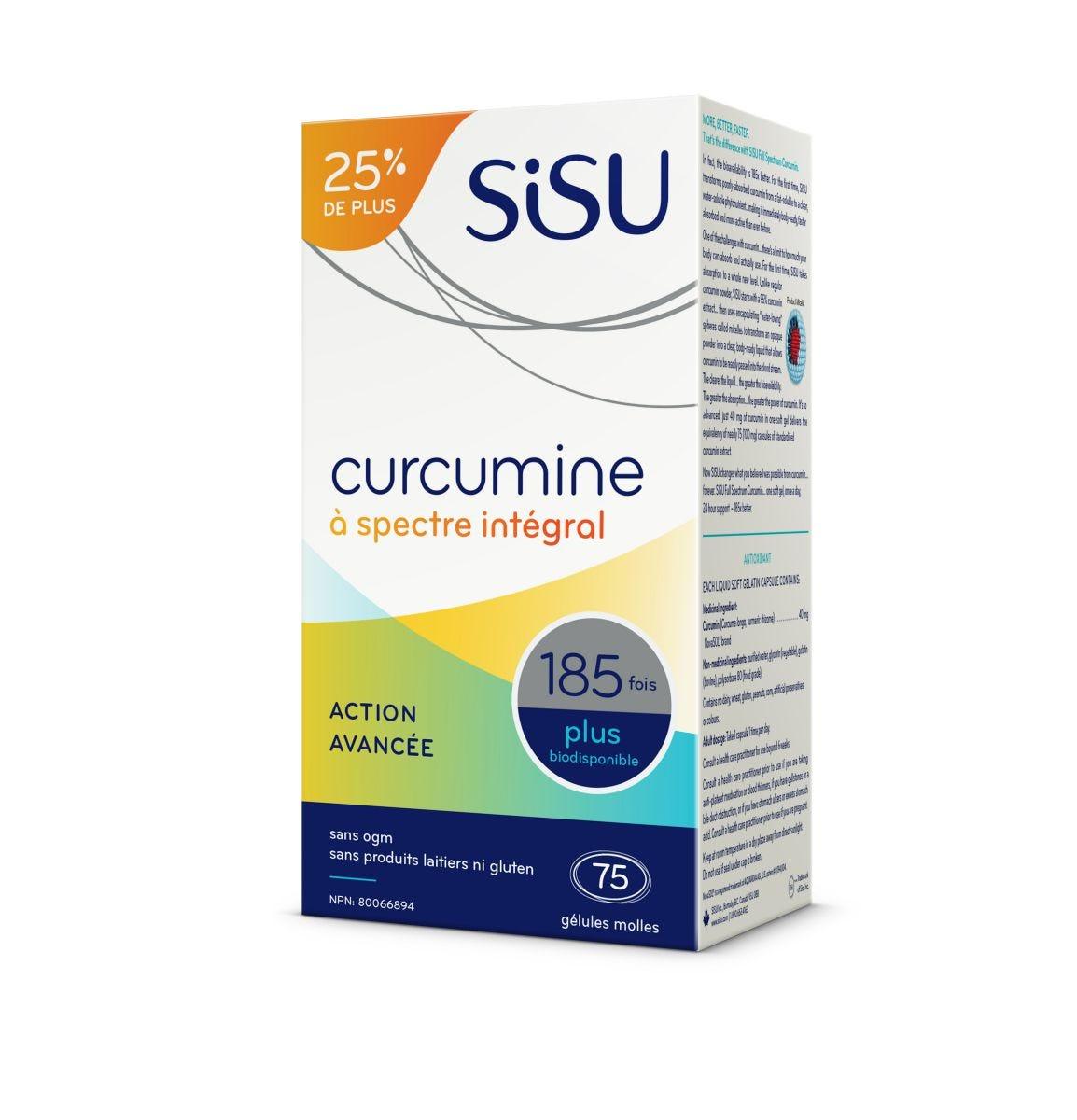 Additional Image of product label with text Sisu Full Spectrum Curcumin Bonus