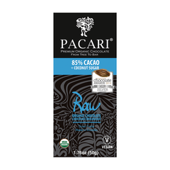 Pacari RAW 85% CACAO Organic Chocolate Bar 50g