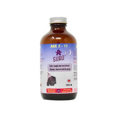 Suro Organic Elderberry Kids Syrup Nighttime 236ml