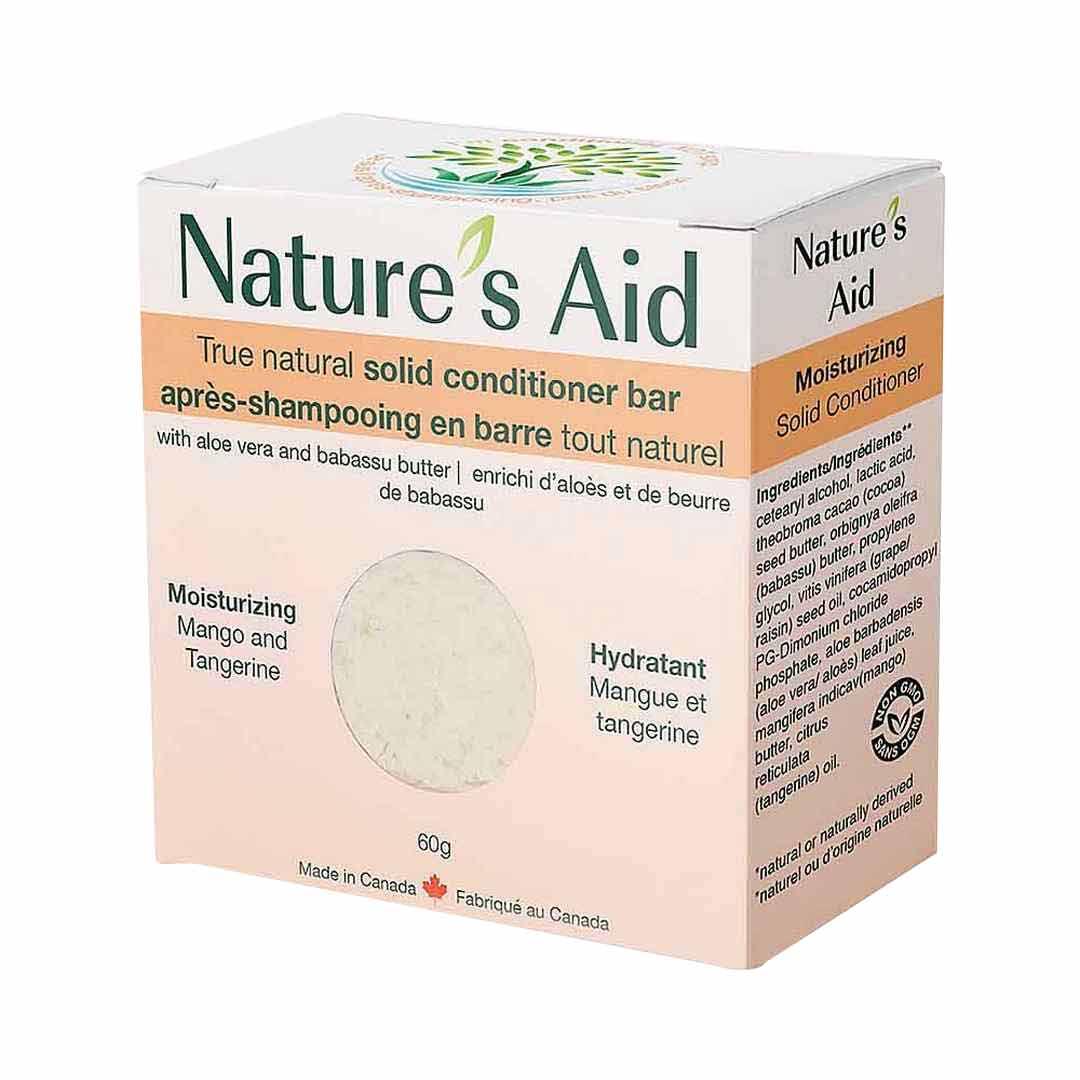 Nature's Aid Moisturizing Mango & Tangerine Solid Hair Conditioner Bar - 60g