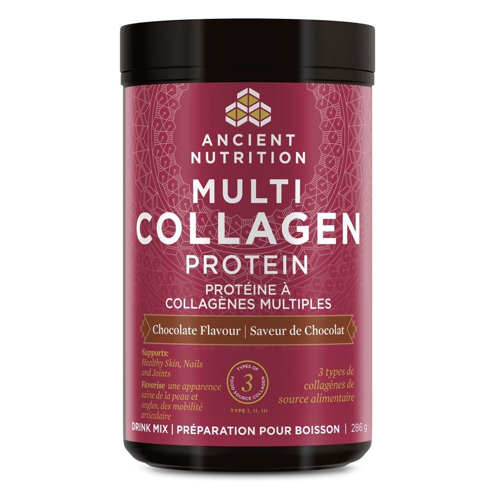 Ancient Nutrition Multi Collagen Protein Chocolate (3 Collagen Types), 286 g